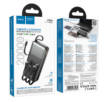 УМБ Power Bank Hoco J156A Founder 20000mAh 22.5W+PD20W (with cable Type-C+Micro+Lightning+USB)
