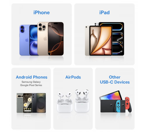 УМБ Power Bank Baseus EnerFill FC21 Qpow 3 Ultra 10000mAh 45W (with cable Type-C to Lightning) (E0027Q00)