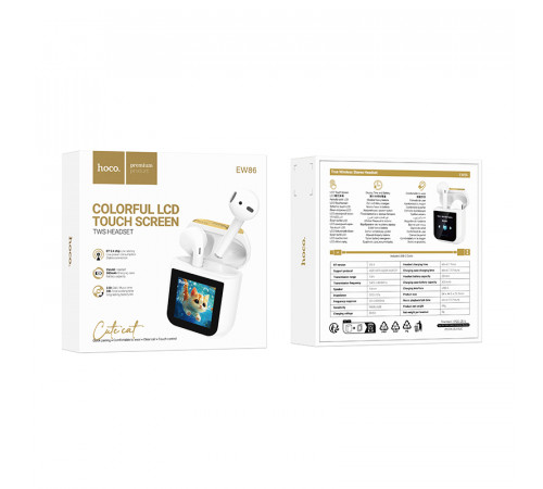 Бездротові навушники Hoco EW86 Cat touch screen