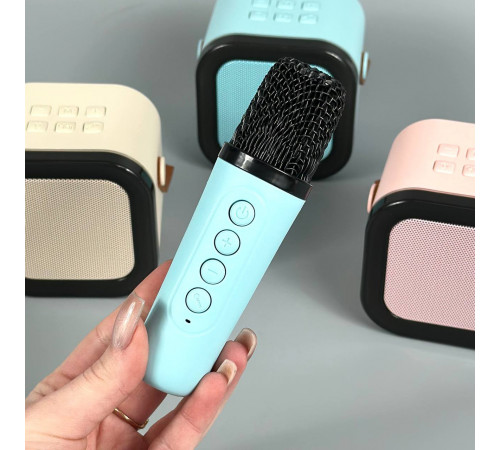 Колонка K12 з 2-ма мікрофонами Bluetooth, SD, RGB (9*9*7см)