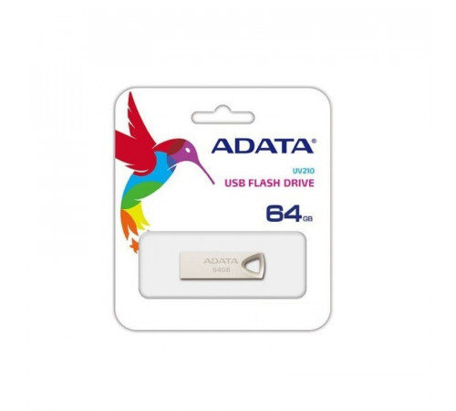 Флеш-накопичувач ADATA USB 2.0 AUV 210 64Gb Golden (AUV210-64G-RGD)