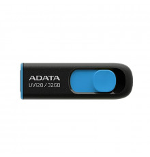 Флеш-накопичувач ADATA USB 3.2  UV 128 32Gb Black/Blue (AUV128-32G-RBE)