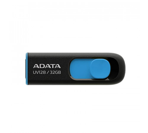 Флеш-накопичувач ADATA USB 3.2  UV 128 32Gb Black/Blue (AUV128-32G-RBE)