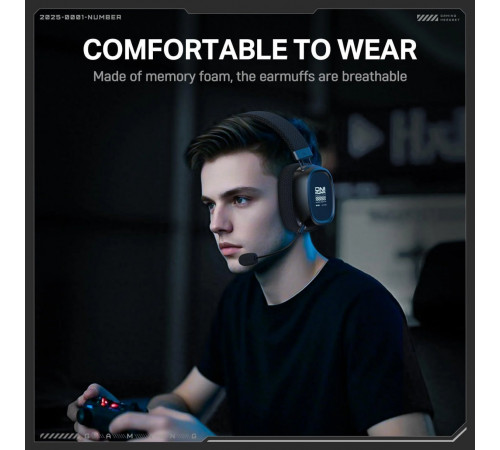 Навушники комп'ютерні Onikuma GT839 Gaming з мікрофоном та з 3ма режимами (Bluetooth 5.4, дротове, 2.4G)