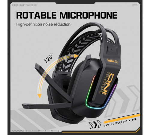 Навушники комп'ютерні Onikuma GT828 Gaming з мікрофоном та з 3ма режимами (Bluetooth 5.3, дротове, 2.4G)