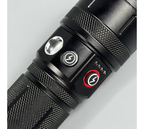 Ліхтар CB-B53-TG White light (3 акумулятори 18650, Power Bank, індикація заряду, Zoom, Type-C)