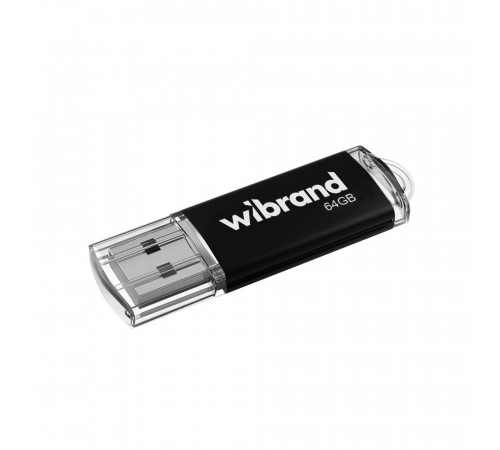 Флеш-накопичувач Wibrand USB 2.0 Cougar 64Gb Black (WI2.0/CU64P1B)