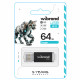 Флеш-накопичувач Wibrand USB 2.0 Cougar 64Gb Black (WI2.0/CU64P1B)