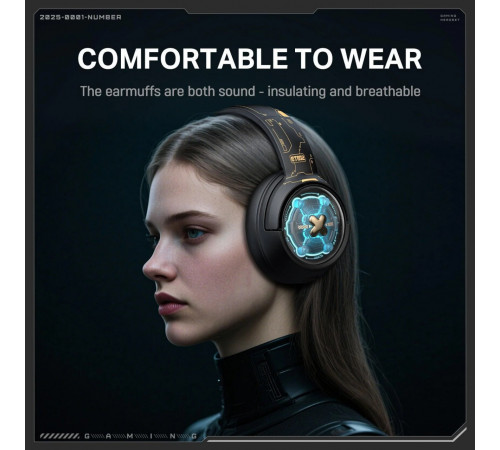 Навушники Onikuma GT802 Gaming з 3ма режимами (Bluetooth 5.4, дротове, 2.4G)