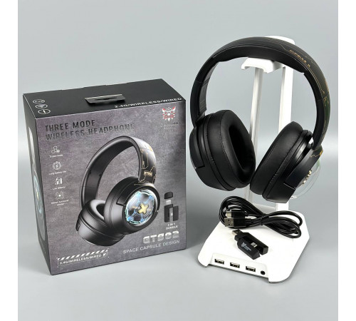 Навушники Onikuma GT802 Gaming з 3ма режимами (Bluetooth 5.4, дротове, 2.4G)