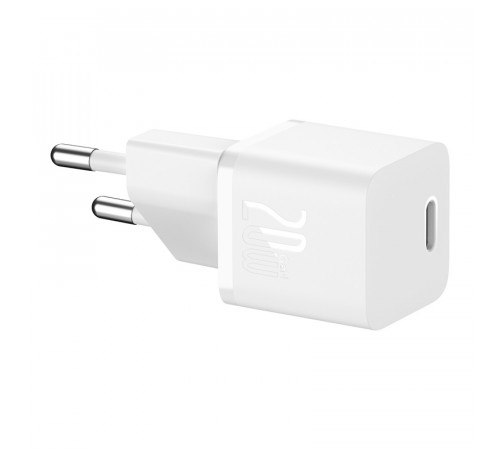 Мережевий зарядний пристрій Baseus GaN5 Fast Charger(mini) 1C 20W EU White (CCGN050102)
