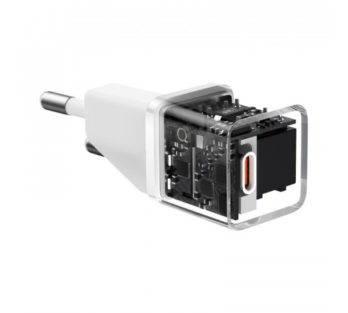 Мережевий зарядний пристрій Baseus GaN5 Fast Charger(mini) 1C 20W EU White (CCGN050102)