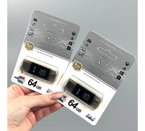 USB флеш T&G 64Gb Star 009 USB+Type-C