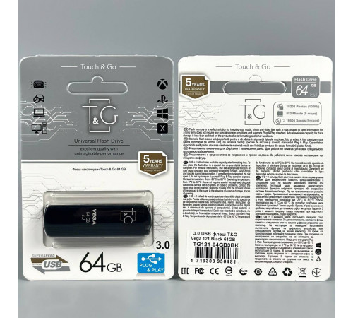 USB флеш T&G 64Gb Vega 121 USB3.0 Швидкісна