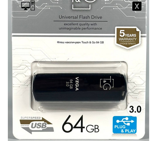 USB флеш T&G 64Gb Vega 121 USB3.0 Швидкісна