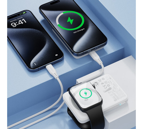 УМБ Power Bank AceFast M25 5000mAh PD20W з бездротовою зарядкою