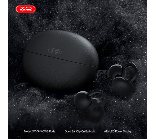Бездротові навушники XO G46 Leather Grain Ear Clip OWS