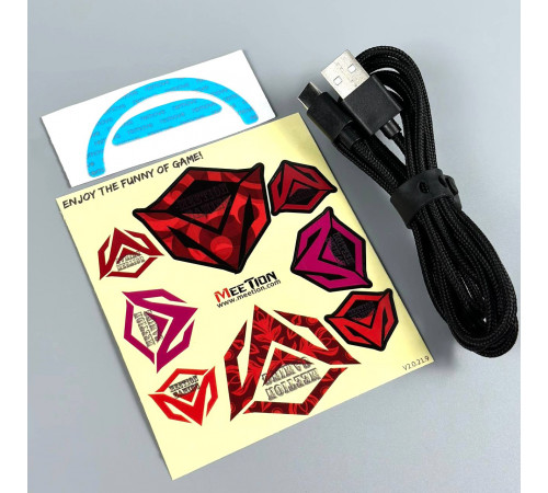 Мишка Games бездротова Meetion GW32 RGB 7 Keys, BT+USB, 8000dpi