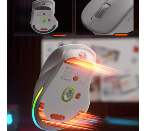 Мишка Games бездротова Meetion GW32 RGB 7 Keys, BT+USB, 8000dpi