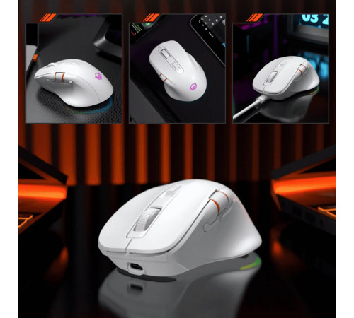 Мишка Games бездротова Meetion GW32 RGB 7 Keys, BT+USB, 8000dpi