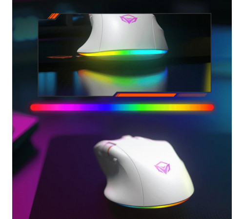 Мишка Games бездротова Meetion GW32 RGB 7 Keys, BT+USB, 8000dpi