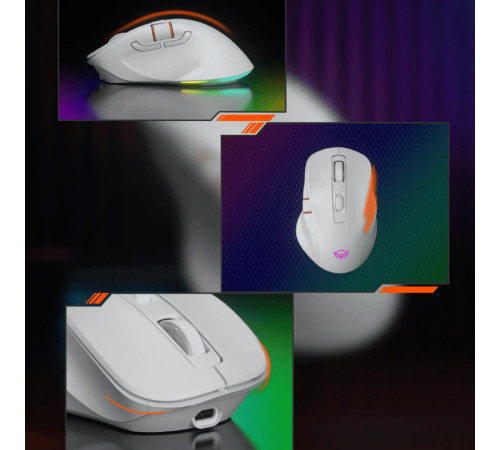 Мишка Games бездротова Meetion GW32 RGB 7 Keys, BT+USB, 8000dpi