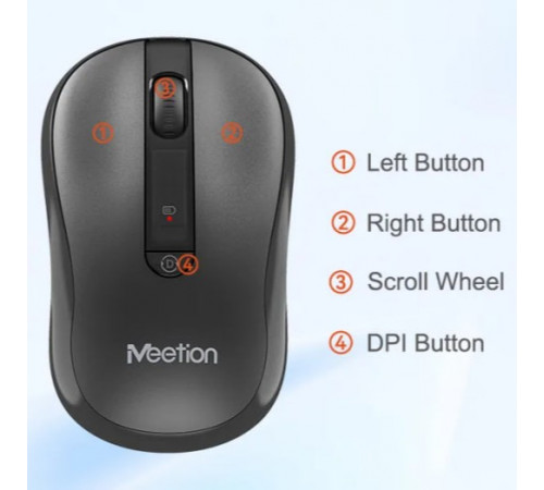 Клавіатура бездротова + мишка Meetion CW295 2in1 2.4G (з Eng, UA розкладками)