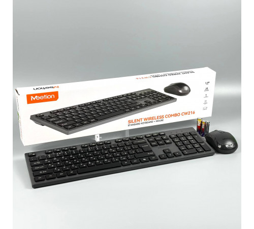 Клавіатура бездротова + мишка Meetion CW216 2in1 2.4G (з Eng, UA розкладками)