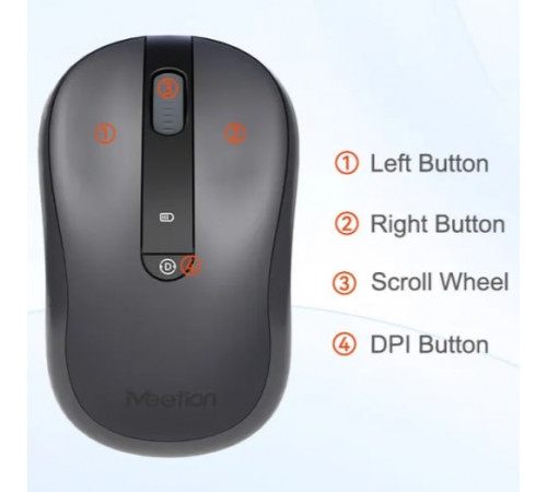 Клавіатура бездротова + мишка Meetion CW216 2in1 2.4G (з Eng, UA розкладками)