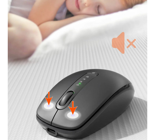 Мишка бездротова Meetion BTM100 BT+USB, 3200 dpi