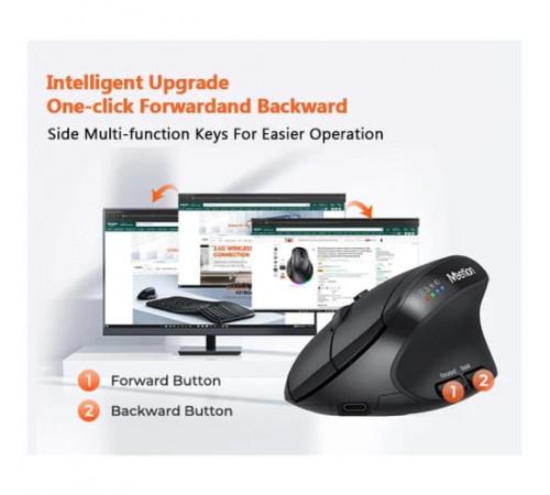 Мишка бездротова Meetion BTM008 2.4G+BT 500mAh (DPI:800-1200-1600-2400)