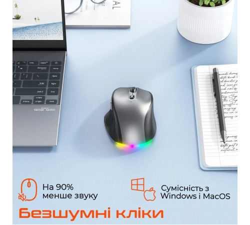 Мишка бездротова Meetion BTM007 BT+USB 2400dpi