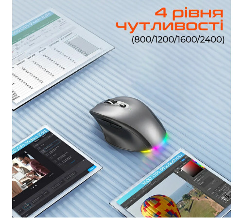 Мишка бездротова Meetion BTM007 BT+USB 2400dpi