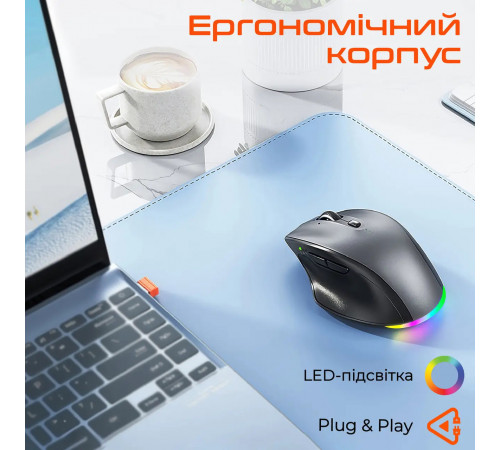 Мишка бездротова Meetion BTM007 BT+USB 2400dpi