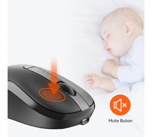 Мишка бездротова Meetion BTM185R 2.4G+BT 3200dpi