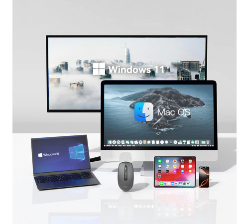 Мишка бездротова Meetion BTM100R BT+USB 3200dpi