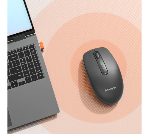 Мишка бездротова Meetion BTM100R BT+USB 3200dpi