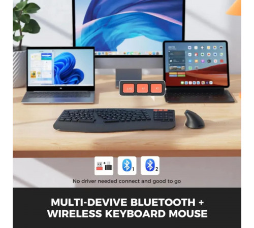 Клавіатура бездротова + мишка Meetion Director B2 2in1 2.4G+BT (з Eng, UA розкладками)