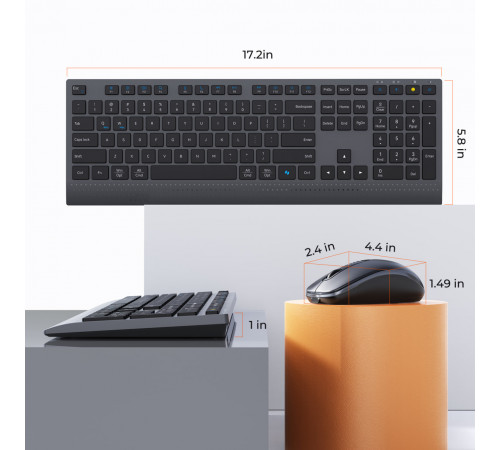 Клавіатура бездротова + мишка Meetion C2000 2in1 2.4G (з Eng, UA розкладками)