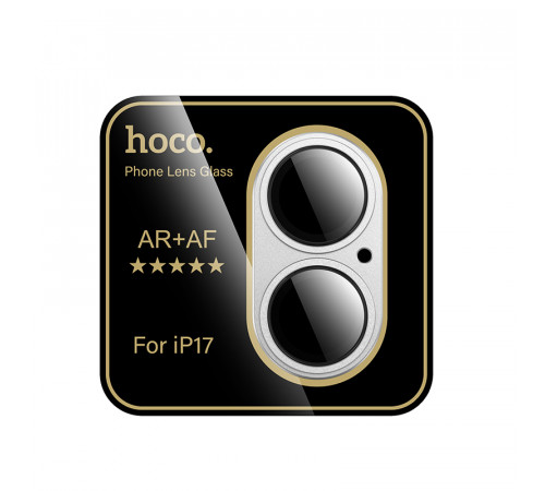 Захисне скло на камеру Hoco Armor metal frame lens iPhone 17 (V16) (1шт)