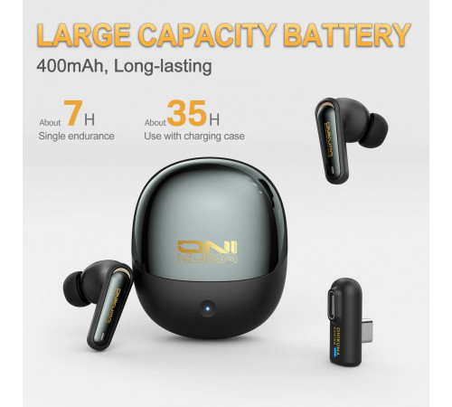 Бездротові навушники Onikuma TX610 ANC+ENC (2 режим підключення: BT5.3+2.4G)