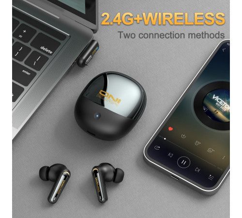 Бездротові навушники Onikuma TX610 ANC+ENC (2 режим підключення: BT5.3+2.4G)