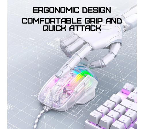 Мишка Games дротова Onikuma CW923 Fantasy Color (DPI:1200-12800)