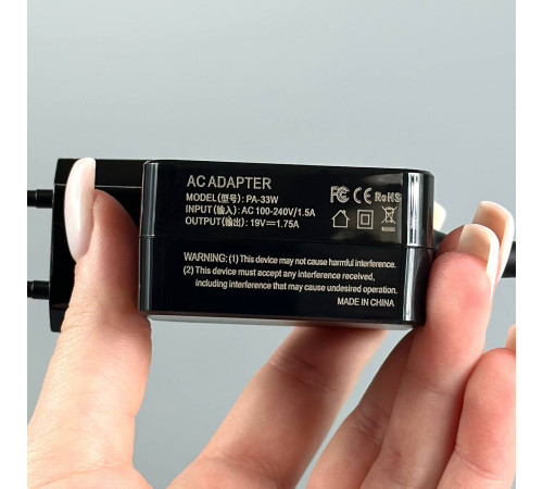 Мережевий зарядний пристрій для ноутбука ASUS 33W, 19V, 1.75A (Flat-Tip)