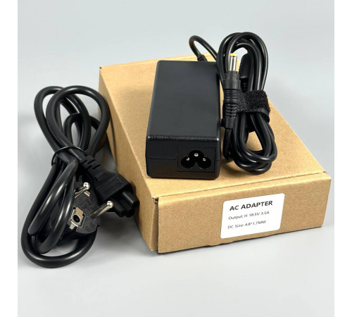 Мережевий зарядний пристрій для ноутбука HP 65W, 18.5V, 3.5A (4.8*1.7mm)