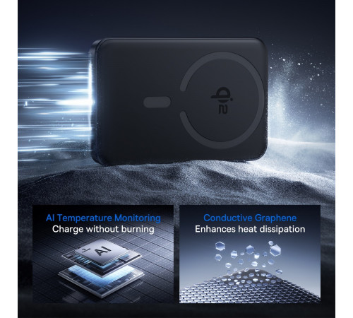УМБ Power Bank Baseus EnerFill FM12 Qi2 10000mAh 22.5W Magnetic з бездротовою зарядкою (E0028500)