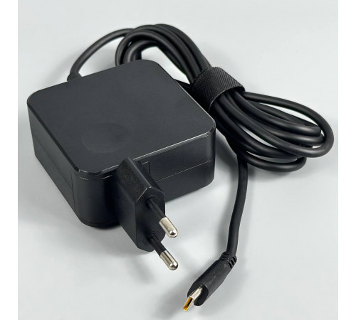 Мережевий зарядний пристрій для ноутбука 45W, 20V, 2.25A з вбудованим кабелем Type-C