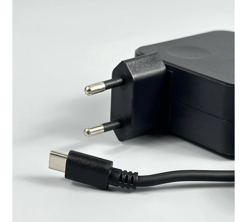 Мережевий зарядний пристрій для ноутбука 45W, 20V, 2.25A з вбудованим кабелем Type-C