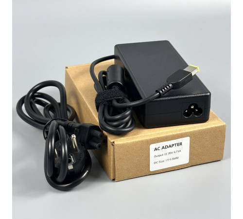 Мережевий зарядний пристрій для ноутбука LENOVO 135W, 20V, 6.75A (11*5.5mm)
