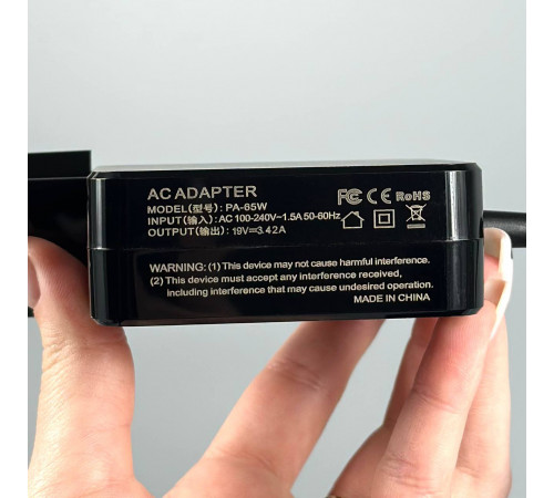 Мережевий зарядний пристрій для ноутбука ASUS 65W, 19V, 3.42A (4.5*3.0mm)